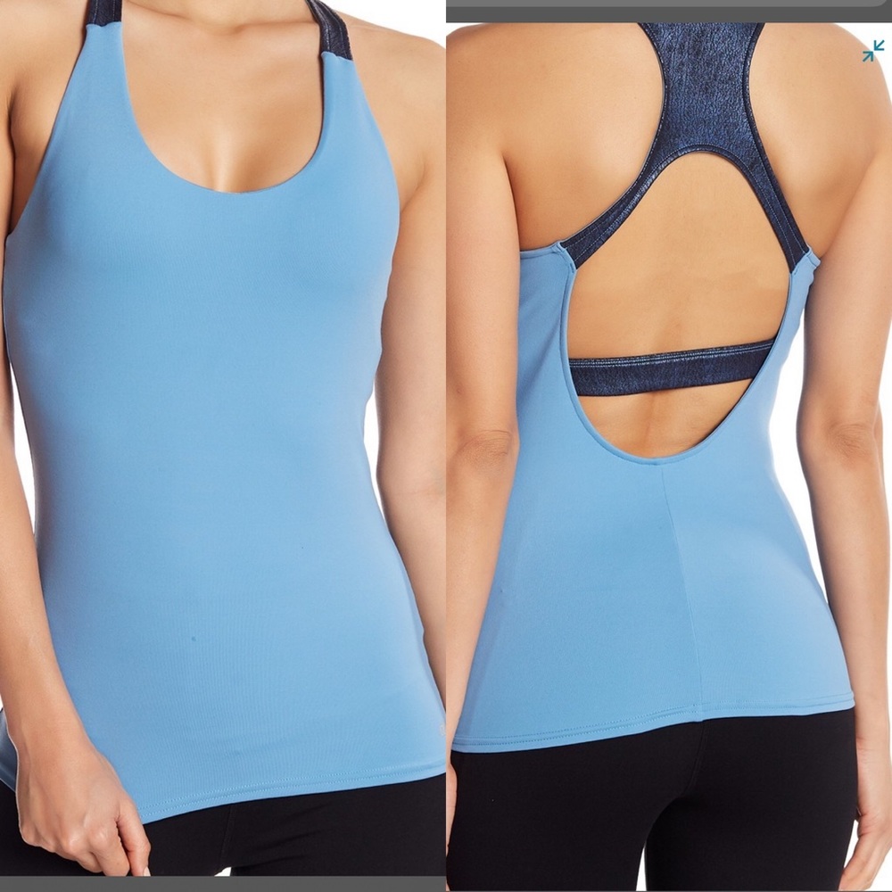 Alo-Venture Bra Tank Top-color Saltwater Metallic